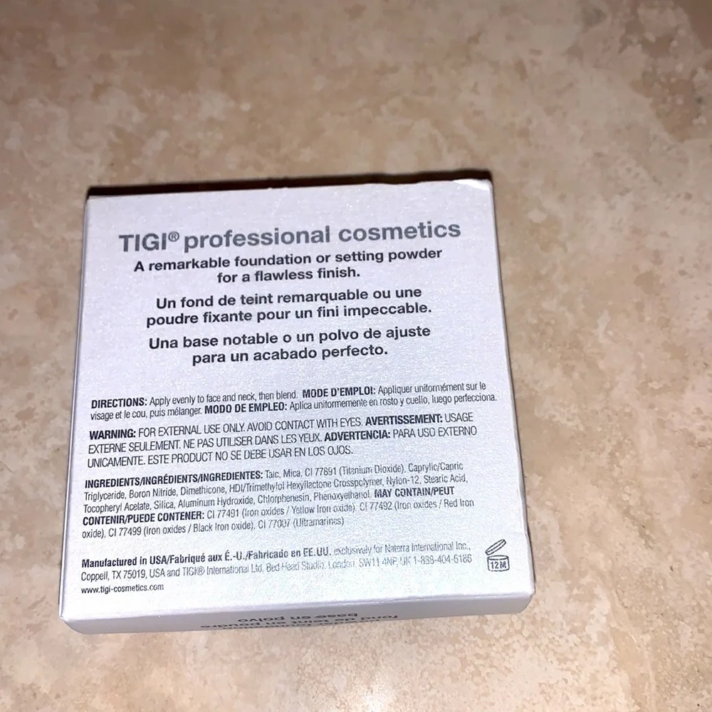 TIGI Professional Powder Foundation Shade  Charm 0.37 oz New